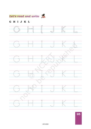 95
G H I J K L
Let’s read and write
2019-2020
 