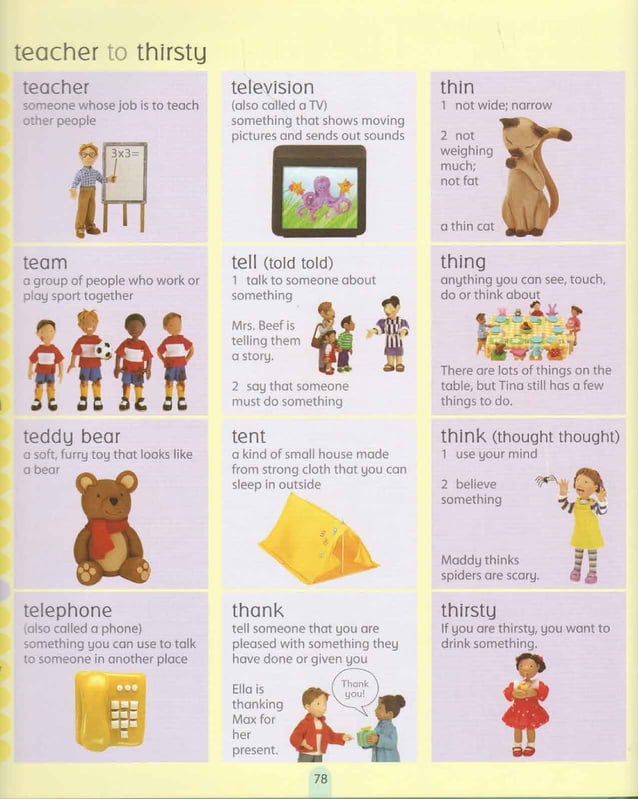 English picture dictionary from A to Z free to download in PDF