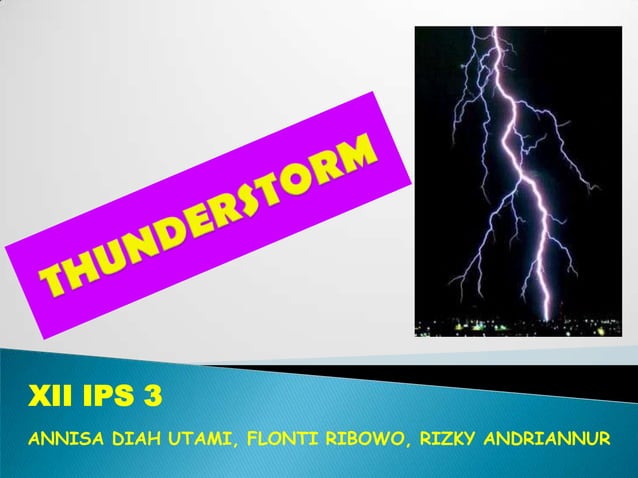 Presentation Of Lightning PPT