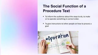 English Procedure Text for tenth grade student.pptx | Desserts and ...