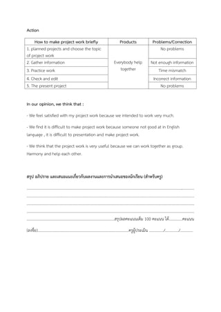 English project work | PDF