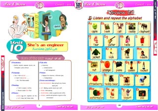 2
Vocabulary :
@ dentist, teacher, engineer, doctor, vet,
firefighter, police officer.
Language
@ He's / She's (a/an) …………...