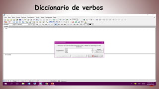 Diccionario de verbos
 
