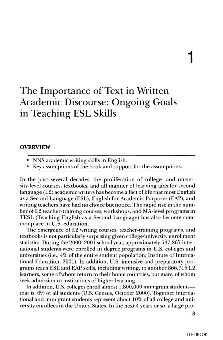 English academic writing