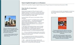 Smart English through Love & Romance
World’s First and Only Complete English Enhancement Program based on Content-based In...