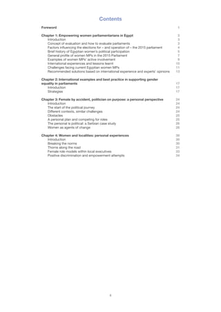Women’s participation in political life in Egypt and beyond | PDF