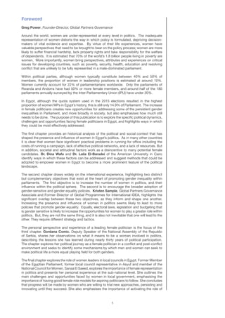 Women’s participation in political life in Egypt and beyond | PDF