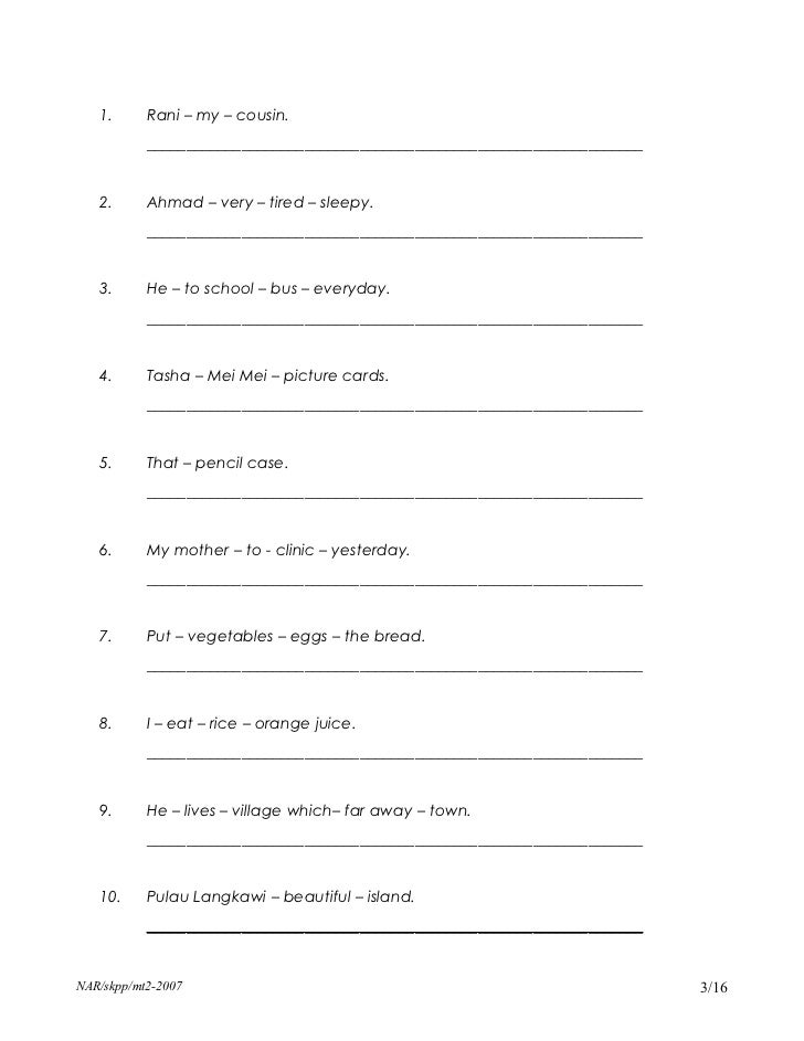 Soalan Bahasa Inggeris Tahun 4 Kertas Soalan Bahasa Inggeris Tahun 4