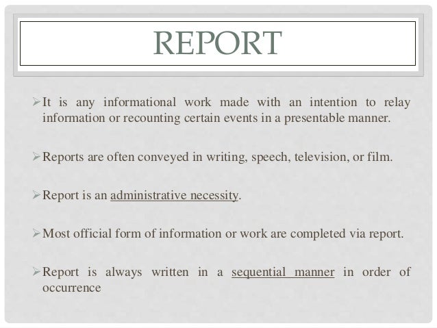 Good report definition image