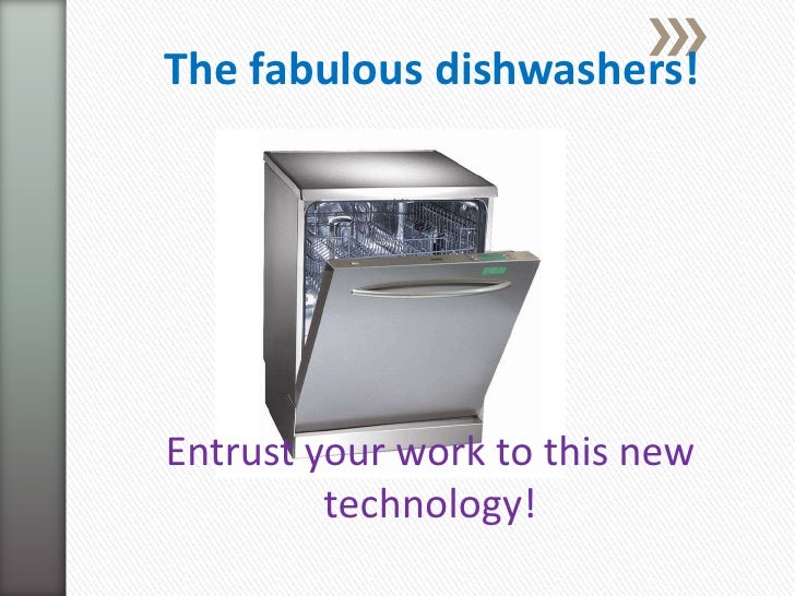 English 101 promotional ad, the dishwasher