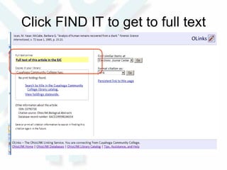 Click FIND IT to get to full text 