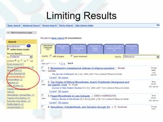 Limiting Results 