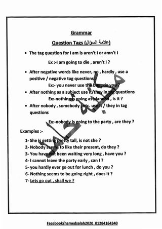 Tot Example Questions English 102 final revision | PDF