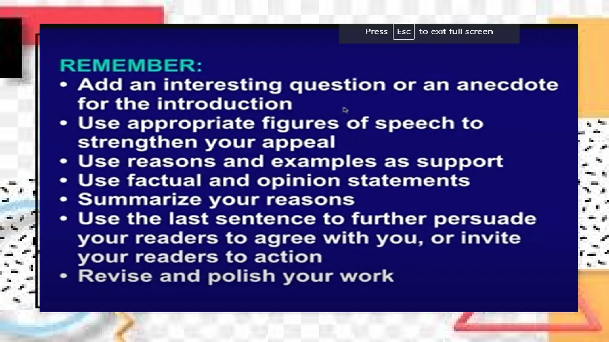 English 10 Q3 WK8 Using Variety of Informative, Persuasive, and