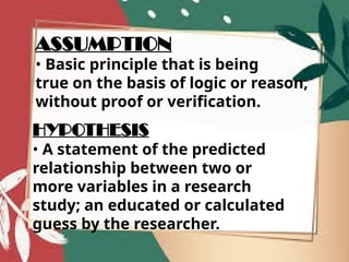 Comprehensive Guide to Basic Research Terminologies and Concepts | PPTX