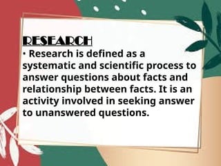 Comprehensive Guide to Basic Research Terminologies and Concepts | PPTX