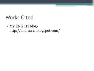 English 111 reflection and learning | PPTX