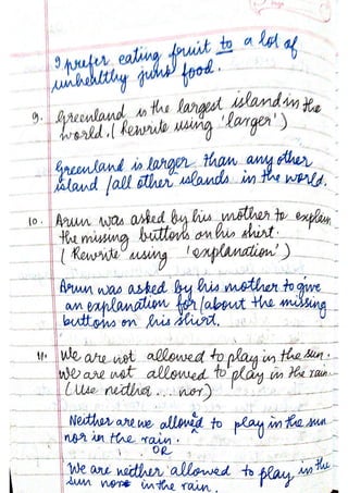 ICSE English Language Class X Handwritten Notes | PDF