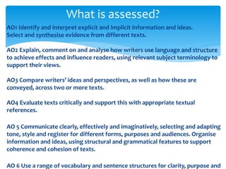 Ao4 Reference English 2015 onwards presentation | PPTX