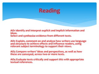 English 2015 onwards presentation | PPTX