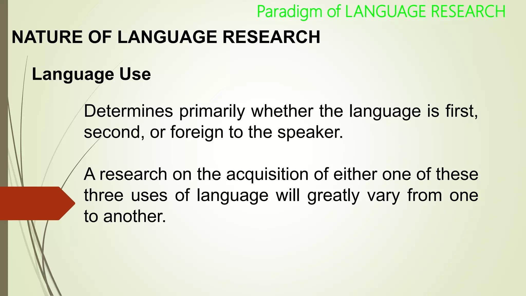 English 23 language research | PPTX
