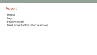 Englih entry levels and level 1 text features powerpoint | PPTX