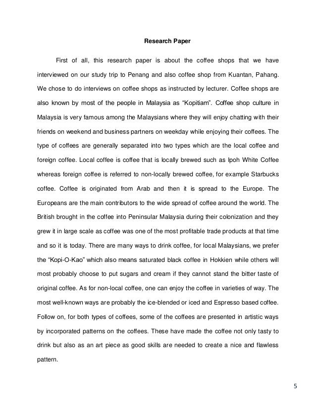 College paper ideas