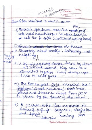 ICSE English Literature Class X Handwritten Notes | PDF