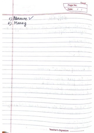 ICSE English Literature Class X Handwritten Notes | PDF