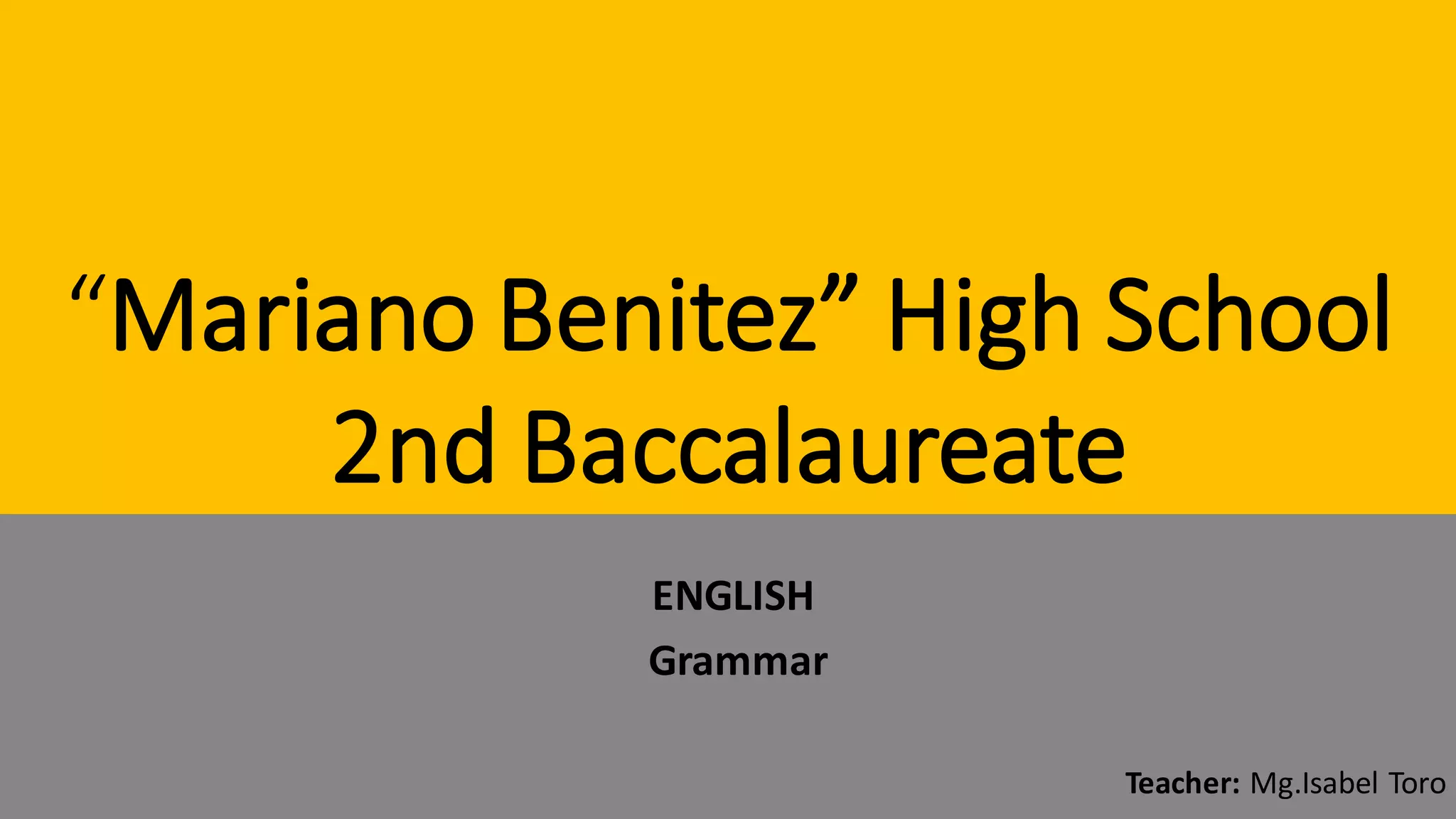 English 2nd Baccalaureate PPT english-2nd-baccalaureate-ppt