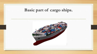 Basic part of cargo ships.
 