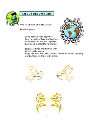 English 3 dlp 10 identifying rhyming words | PDF