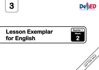 English 3 Q1_LE_Week 2.pdf ENGLISH QUARTER 1 WEEK 2 | PDF