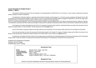 English 3 Q1_LE_Week 2.pdf ENGLISH QUARTER 1 WEEK 2 | PDF