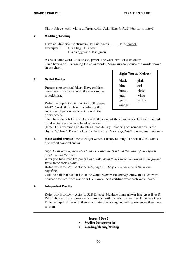 English 3 Tg Quarter 1