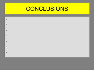 CONCLUSIONS · · · · · · · 