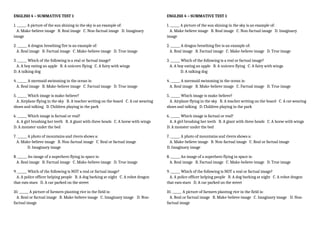 SUMMATIVE TEST IN ENGLISH 4_MATATAG CURRICULUM | DOCX