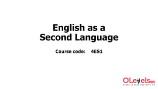 Edexcel English as a second Language 4es1 | PPT