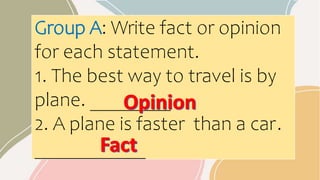 ENGLISH 4, FACT AND OPINION.pptx