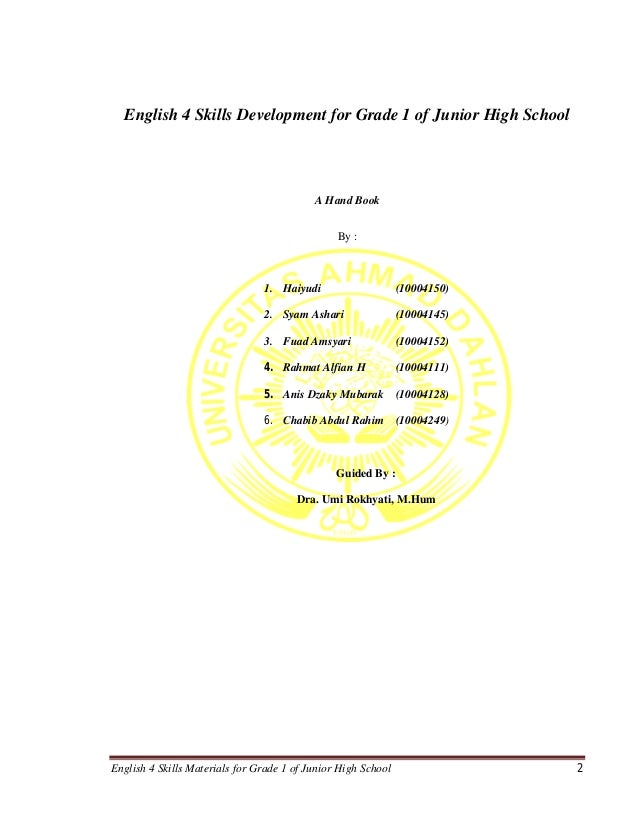 English 4 Skills Development
