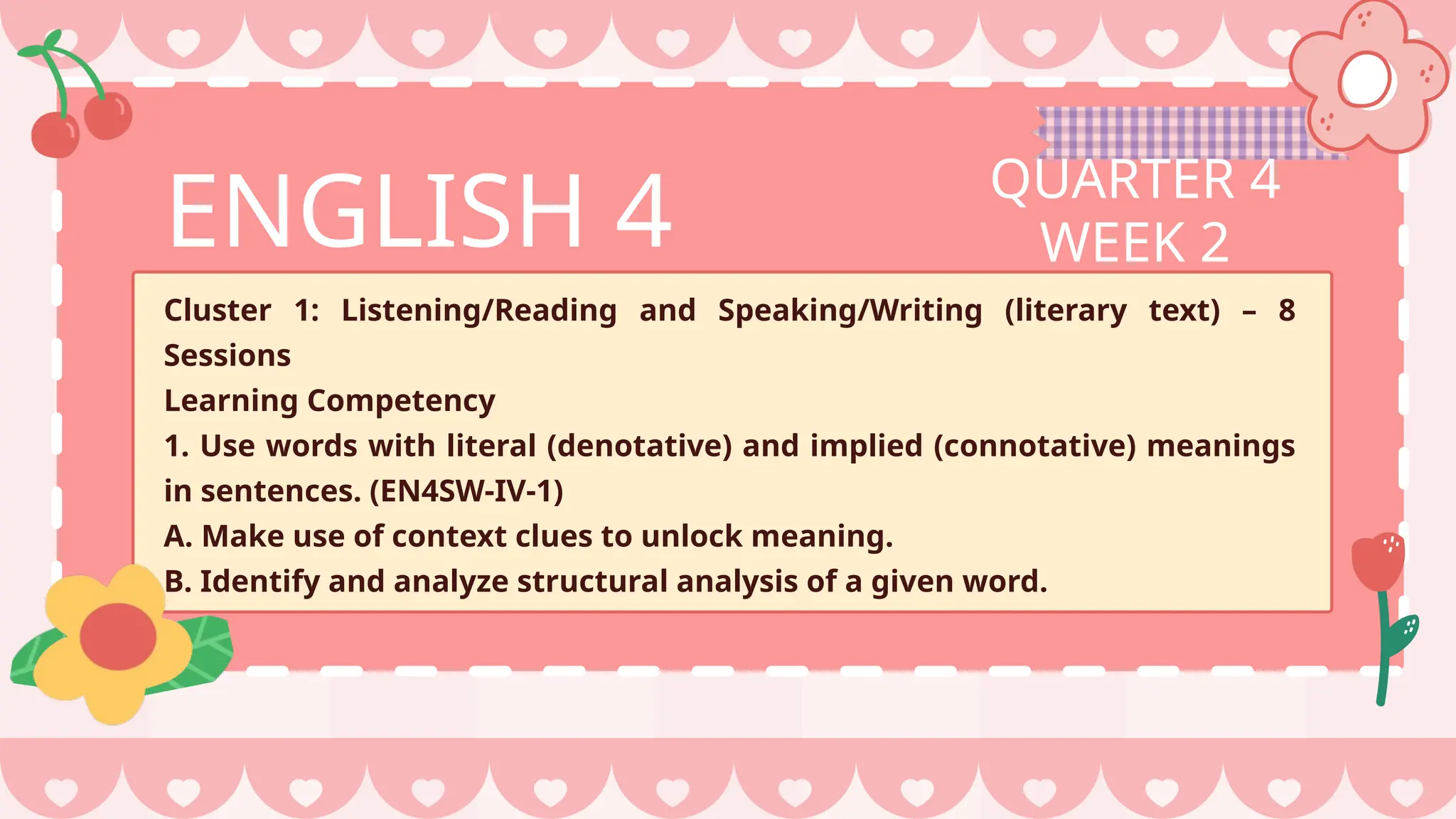Grade 4 MAtatag English 4 Week 2 Quarter 4.pptx