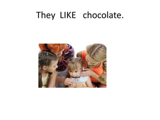 They LIKE chocolate.
 