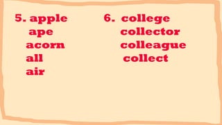 Alphabetizing Example English 6 alphabetizing | PPTX