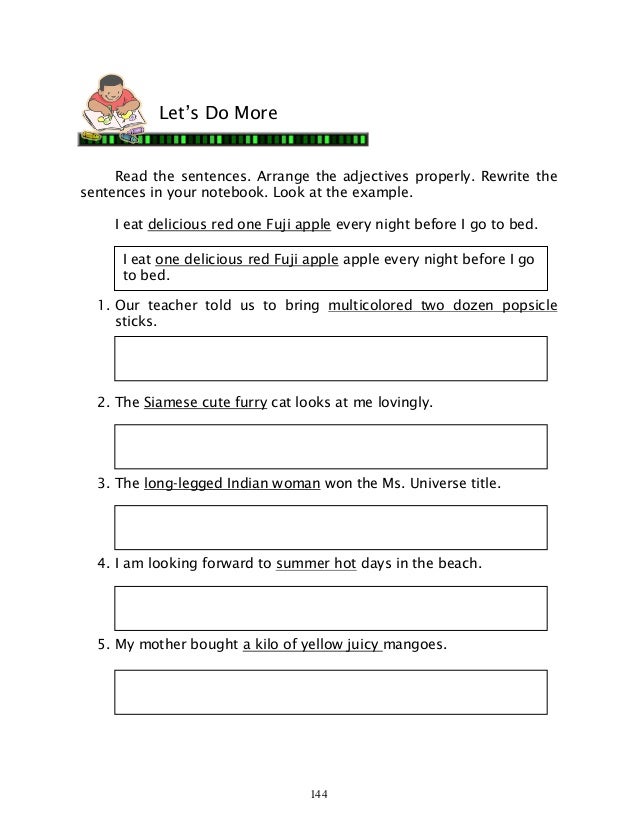 English 6 dlp 47 using adjective in series