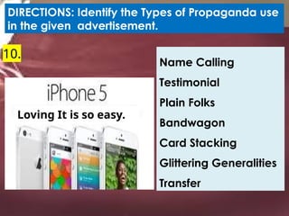 ENGLISH 6 PPT Q3 W2 - Detect biases and propaganda devices used by ...
