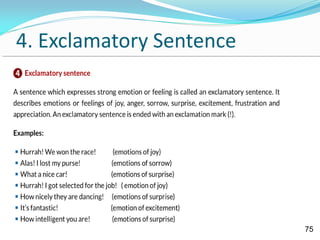 4. Exclamatory Sentence
75
 