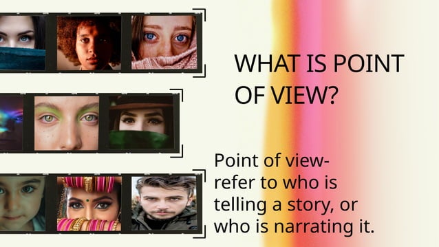 Understanding point of view and Narrative Techniques | PPTX | Fiction ...