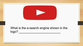 What is the e-search engine shown in the
logo? ________________________
 
