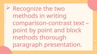 Mastering Comparison and Contrast Writing: Block and Point-by-Point ...