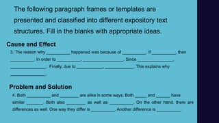 Expository Methods to Develop a Paragraph | PPTX